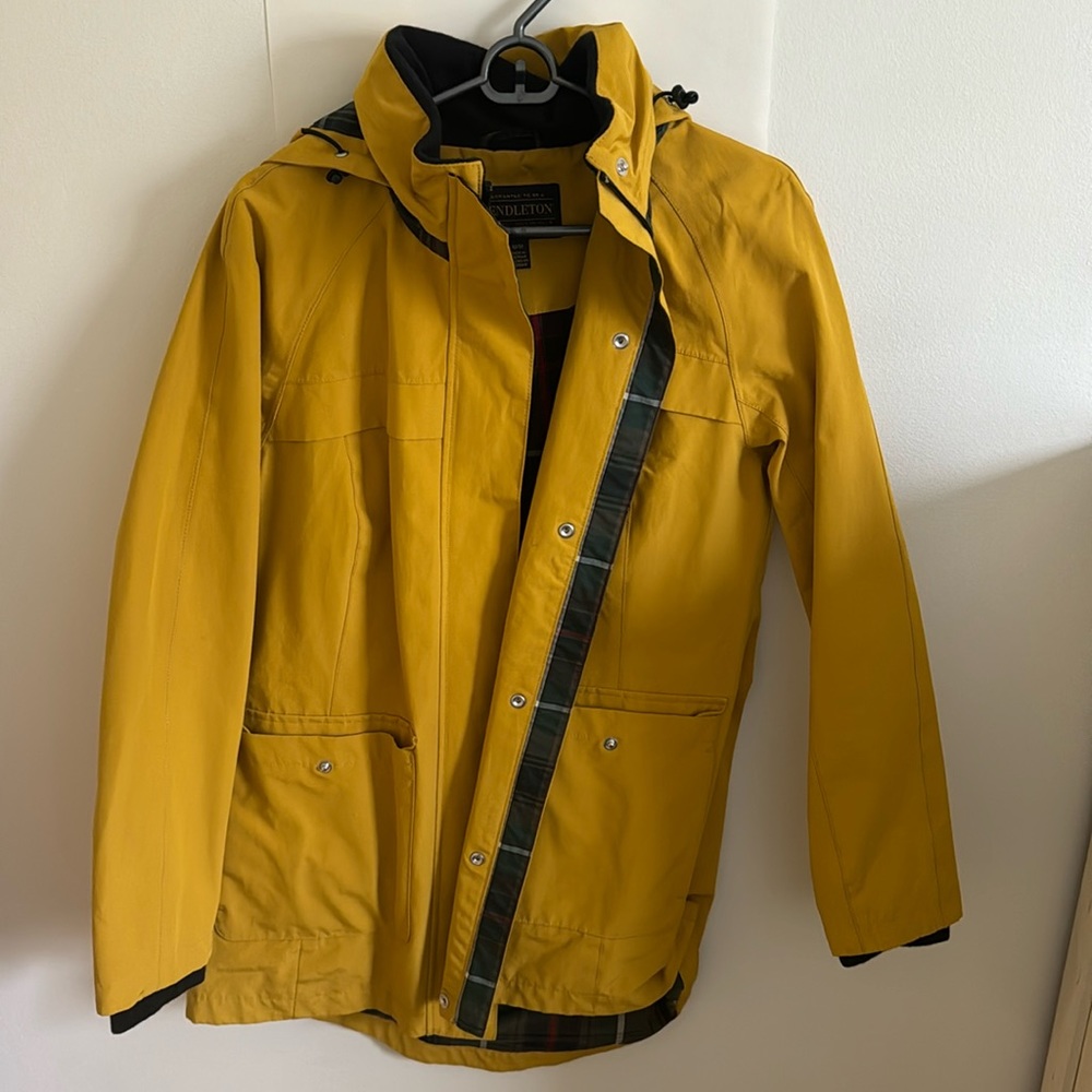 Yellow Pendleton Rain Coat